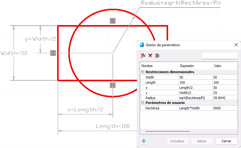 Modelado parametrico en NanoCAD