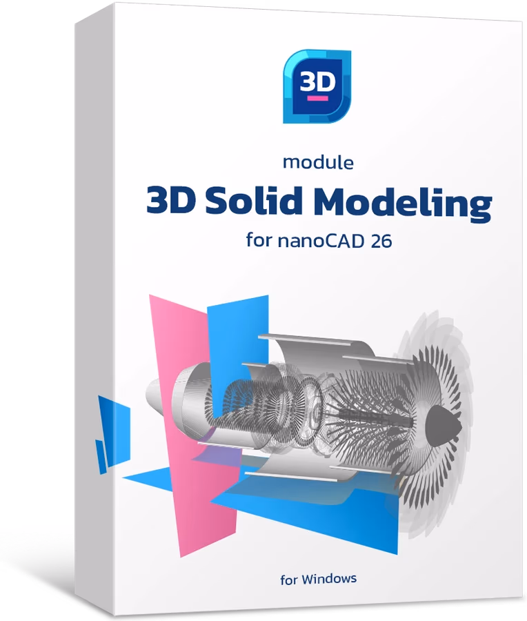 Modelo arquitectónico tridimensional para nanoCAD Pro 3D